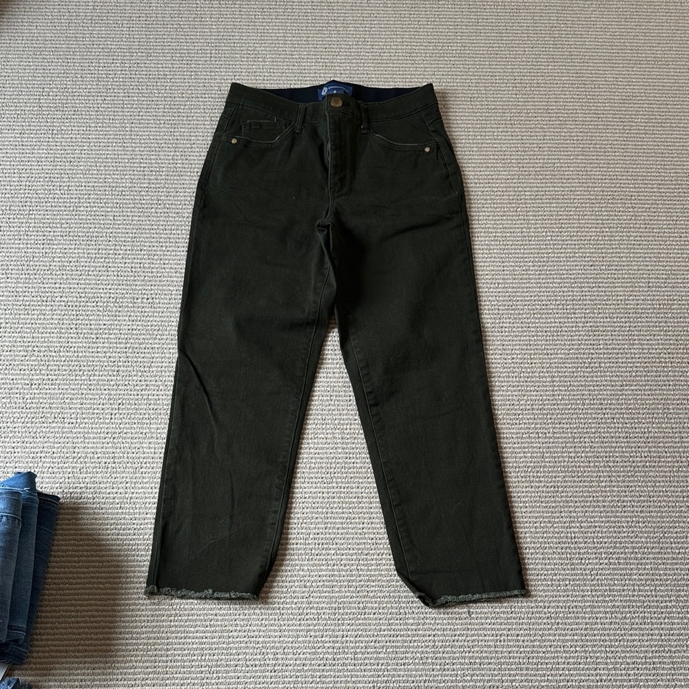 Democracy Army Green Wide-Leg Jeans - Women's Flare Style
